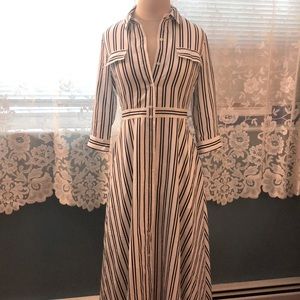 Banana Republic llong striped dress